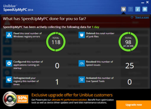 unibluespeedupmypc2014 coupon code