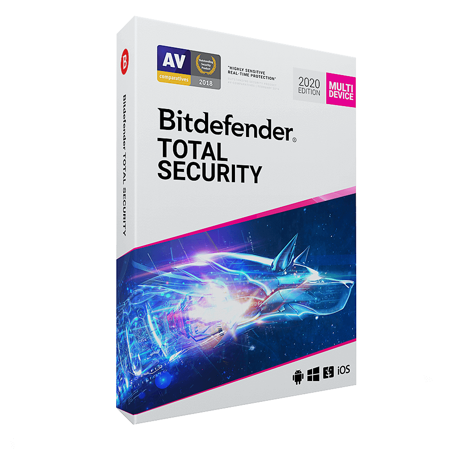 Bitdefender Total Security 2020 box Bitdefender Total Security 2020