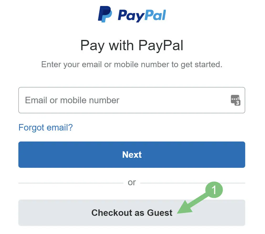 Paypal Guest Checkout