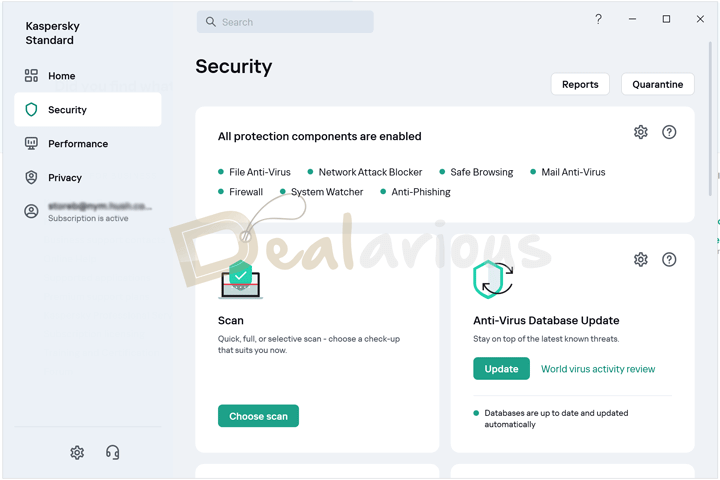 Kaspersky Standard Security Interface