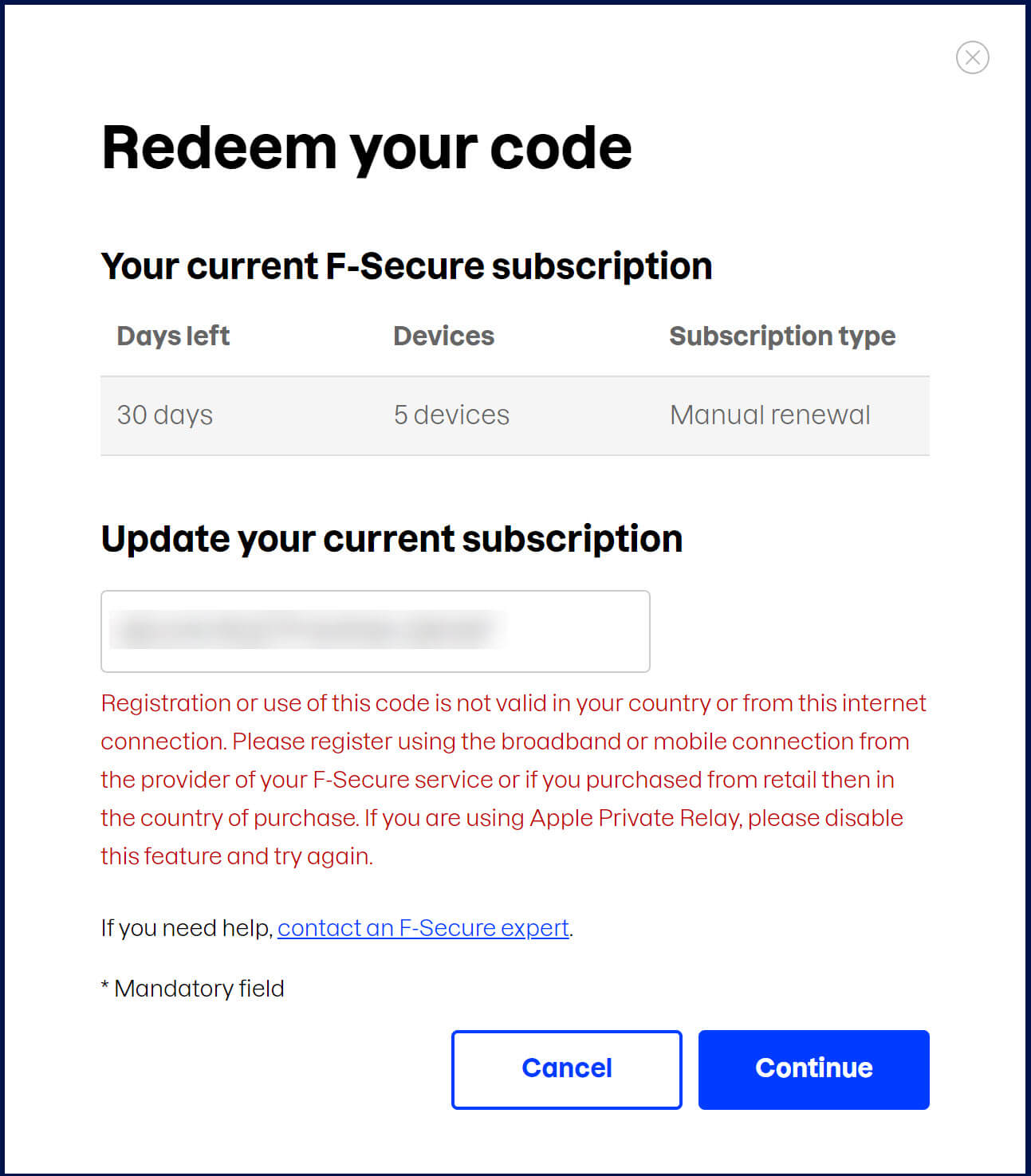 Fsecure Region